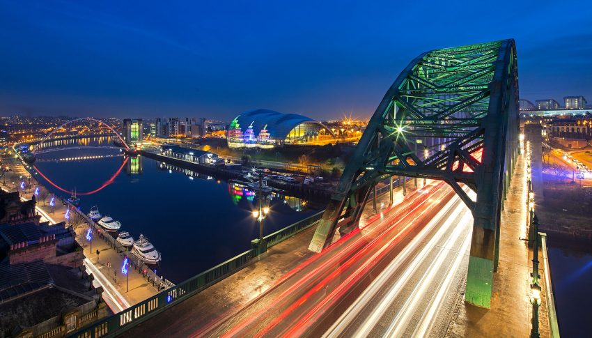 Tyne Bridge at dusk