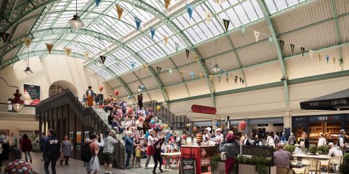 CGI of renovated Grainger Market atrium