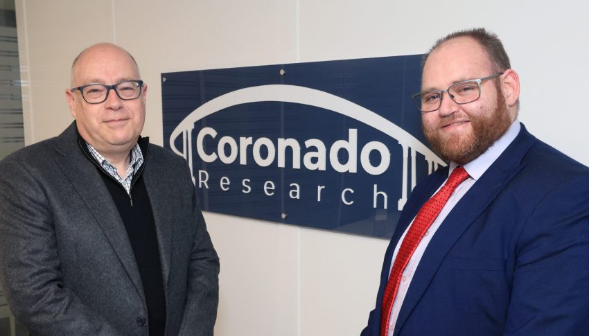 Andrew and Cllr Dan in front of Coronado sign