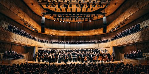 Northern Royal Sinfonia in large concert hall in The Glasshouse