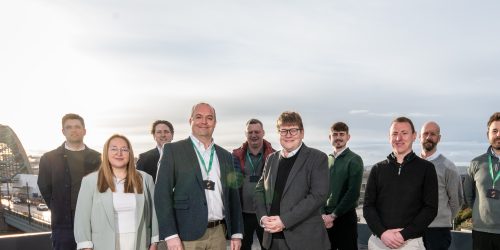 Cllr Alex Hay, Deputy Leader of Newcastle City Council with Ridge & Partners Newcastle team