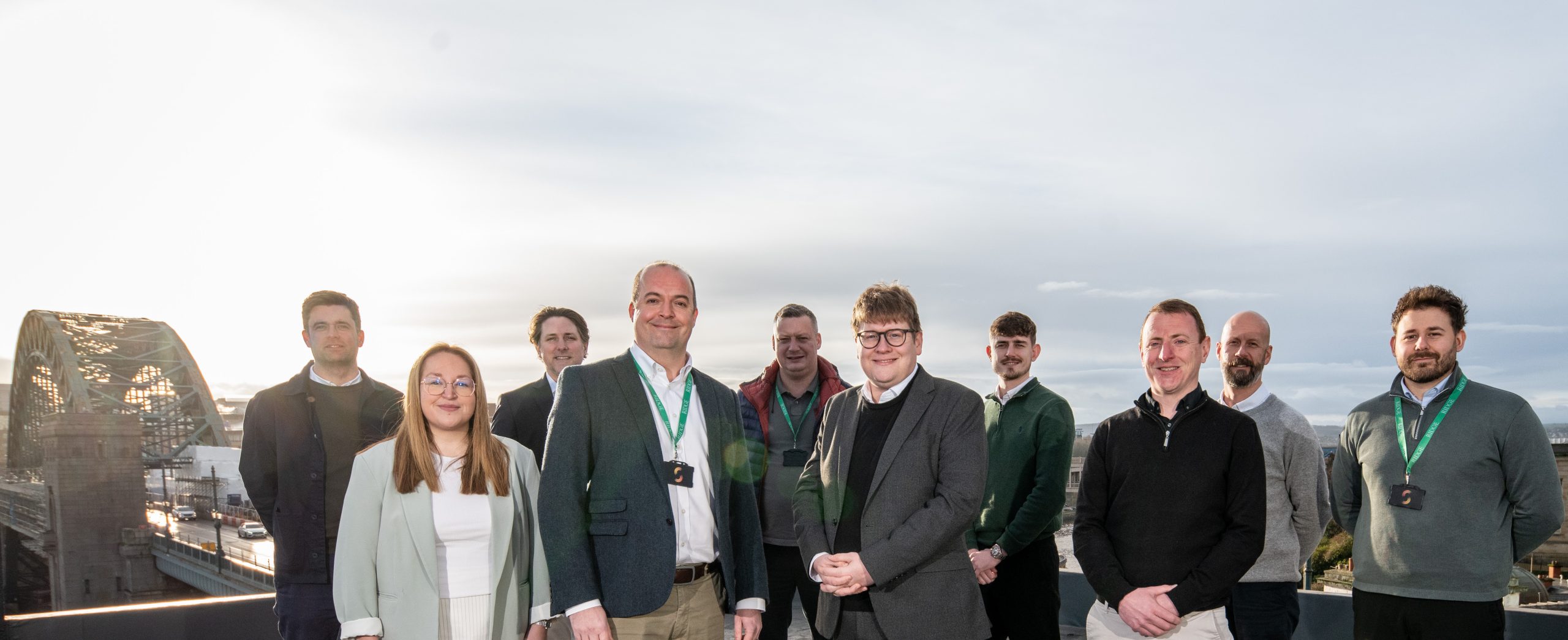 Cllr Alex Hay, Deputy Leader of Newcastle City Council with Ridge & Partners Newcastle team