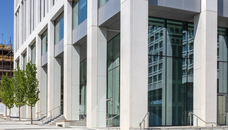 Bank House exterior entrance.